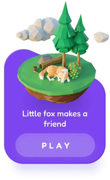 Little fox makes a friend interactive voice book cover